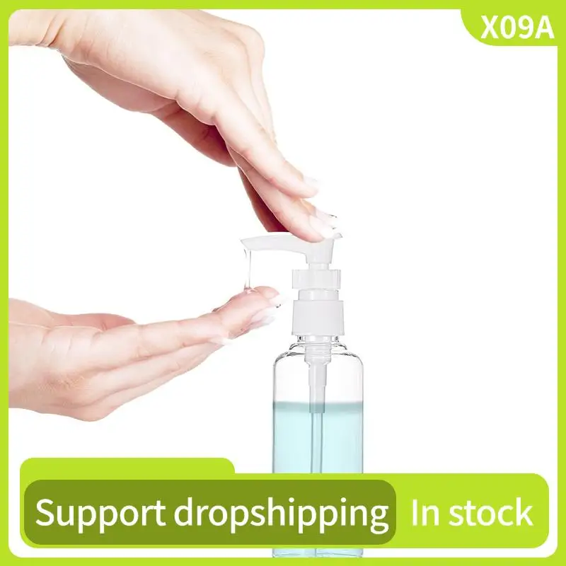 

X09A 48 Pack 3.4Oz/100Ml Transparent Travel Bottles Pump Bottle Lotion Dispenser Bottle For Water, Massage Oil, Shampoo