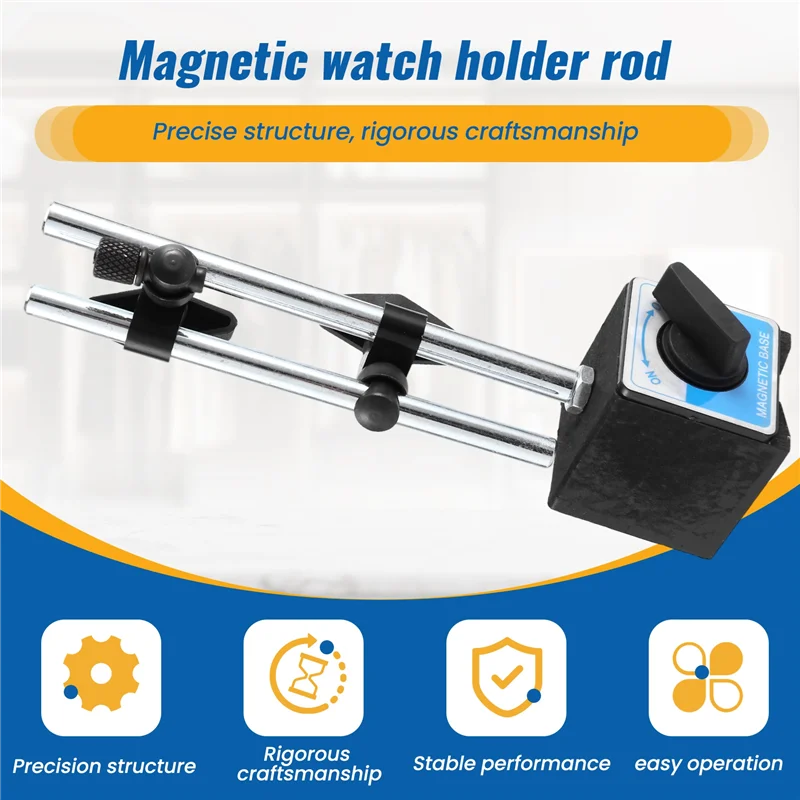 Herramienta de medición del buscador central del soporte de la base del soporte magnético para la calibración del equipo