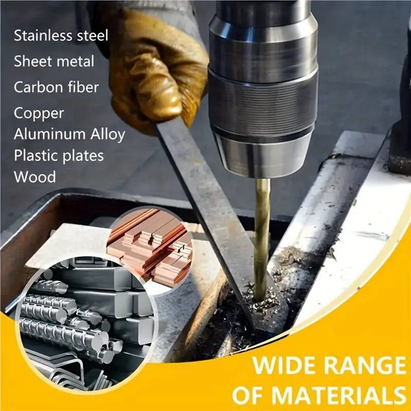 A25I-Industrial-Grade Full-Grinding Small Twist Drill 180PC High-Speed Steel Round Shank Number Drill Box