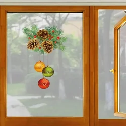 Christmas Window Stickers Christmas Wall Sticker Kids Room Wall Decals Merry Christmas Decorations For Home 2024 New Year