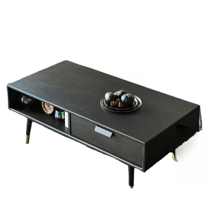 

Solid Wood Coffee Table Simple TV Cabinet Combination Tea Table Small Tea Table
