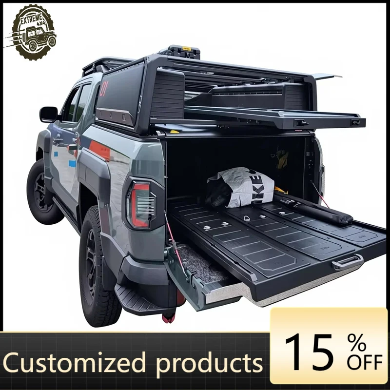 

ThrustWorks Push Pull Cargo Drawer Sliding Multi Functional Universal Pickup Truck Bed Slide Tray Factory