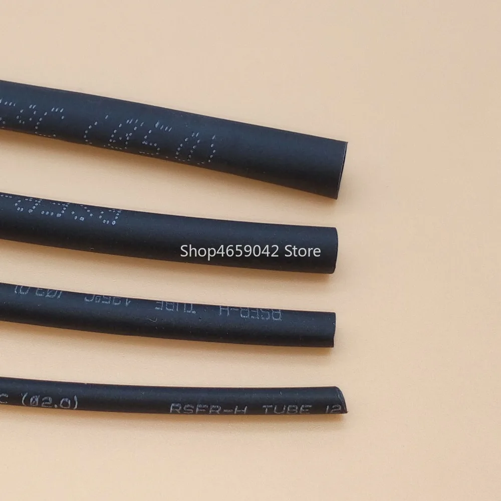 1meter 1mm/2mm//3mm/4mm/5mm/6mm/8mm/10mm Heat Shrink Tubing Shrinkable Tube Black Wire Wrap