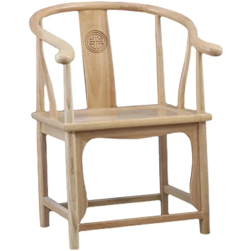 High QualityChinese style circular chair, master , new Chinese style teacher , tea table , solid wood armrest, Ming style off