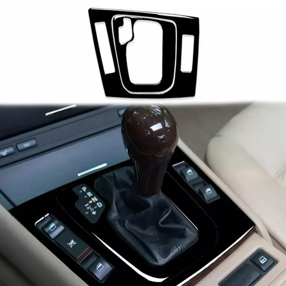 E46 Shift Panel Cover Piano Black Gear Shift Easy Installation Elegant Appearance Lightweight Design Interior Enhancement