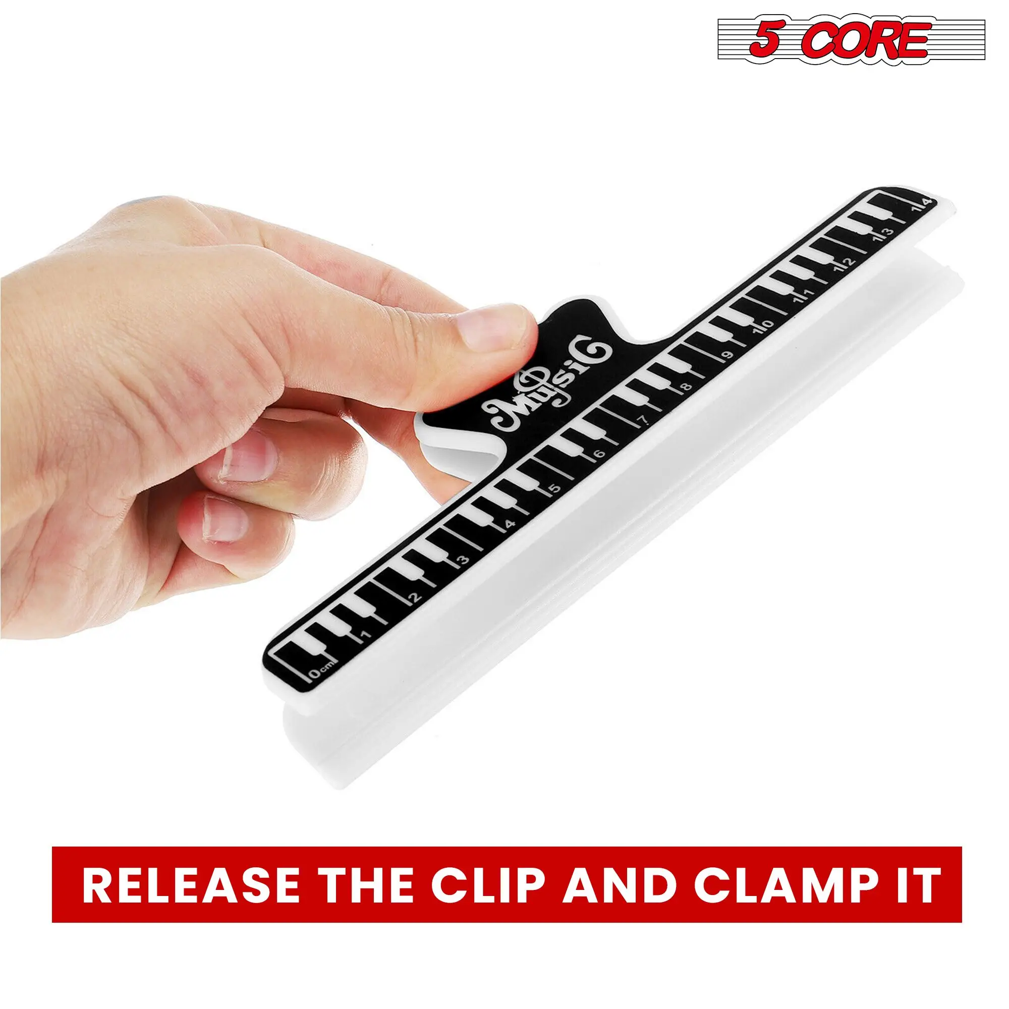 악보 페이지 홀더 클립 블랙 내구성 플라스틱 악보 고정 클립