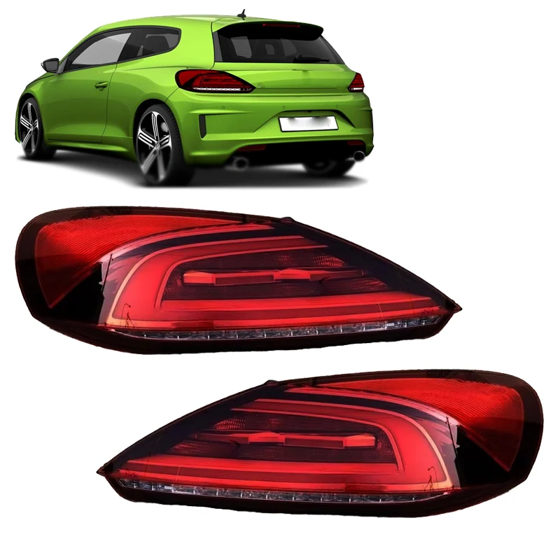 For VW Scirocco 2015 2016 2017 Car Tail Light Assembly Stop Brake Lamp Warning Light Turn Signal Taillamp 1K8945207 1K8945208