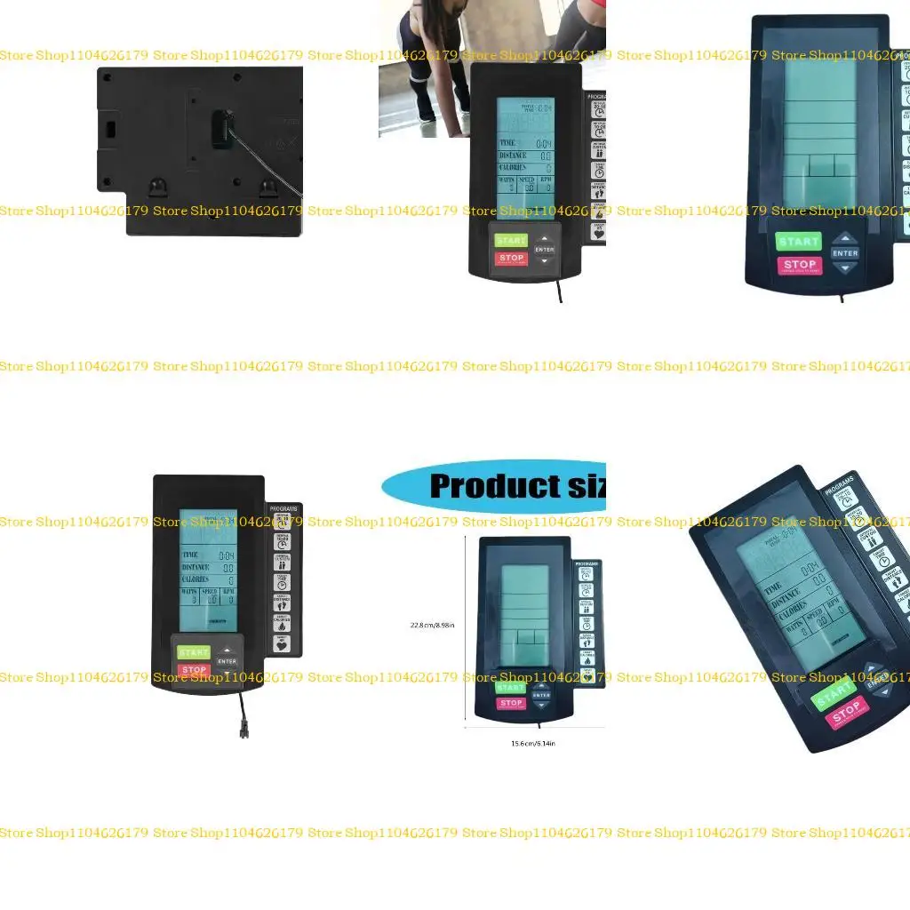 

A1A2 LCD Monitor Speedometer Exercise Bike Counter Display Indoor Cycling Speedometer for Workout