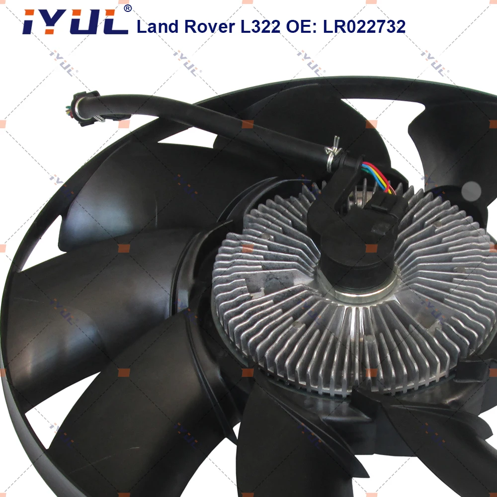 Clutch Fans Assembly Cooling Fan Water Tank Cooling Fan Suitable For Land Rover RANGE ROVER III L322 2010-2012 OEM LR022732