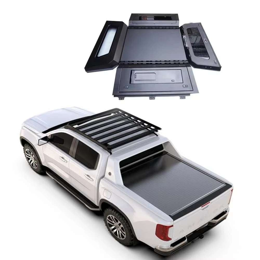 

Pickup Accessories 4x4 Manual Waterproof Hard Camper Aluminium Truck Hardtop for for Amarok 2018-2024