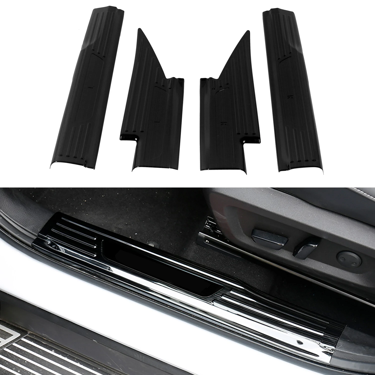 

for Mitsubishi Outlander 2022 2023 Interior Door Sills Overlay Stainless Steel 4pcs