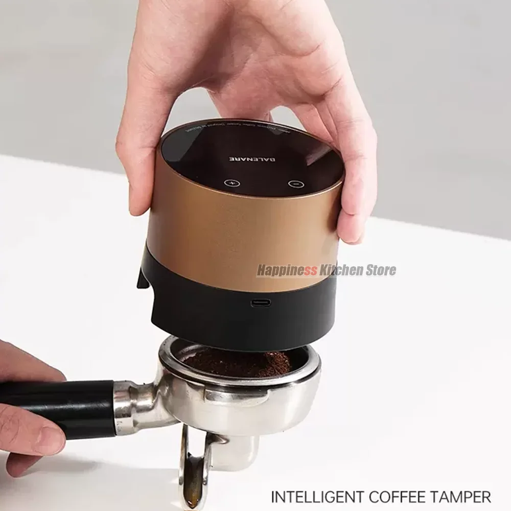 Portable 58MM Tamper Electric Coffee Tamper Automatic Flat Tamper Mini Coffee Tamper Rechargeable For Outdoors Camping Coffee