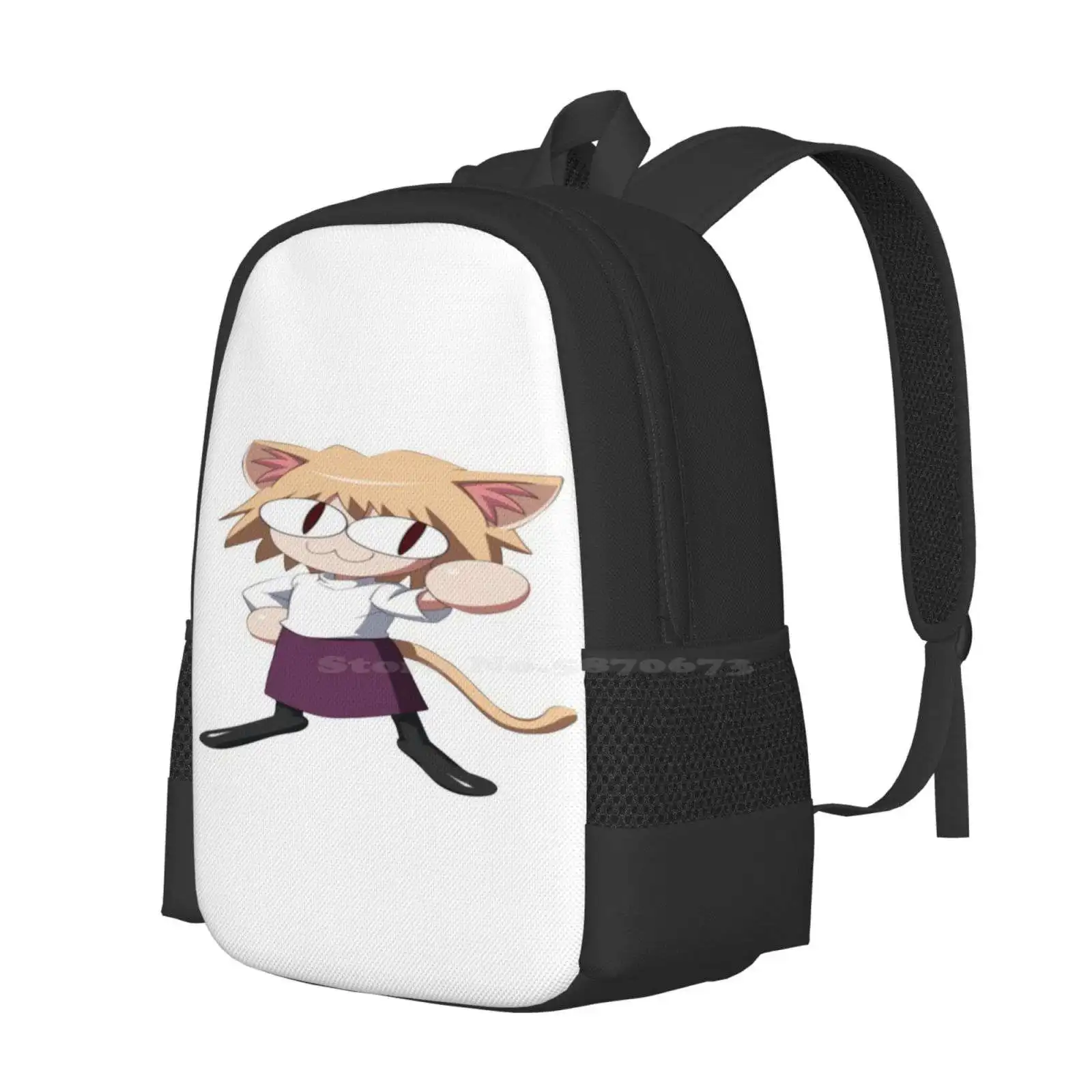 Neco Arc Backpacks For School Teenagers Girls Travel Bags Fate Zero Meme Neco Arc Neko Arc Necko Arc Cat Girl Funny Anime Wide