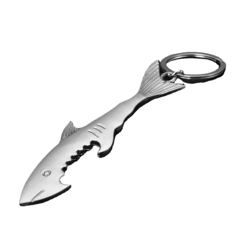 Kreativer Simulierter Metall-Seepferdchen-Schlüsselanhänger Modischer Hai-förmiger Flaschenöffner Kleine und Tragbare Accessoires Anhänger Geschenke – Detail 6