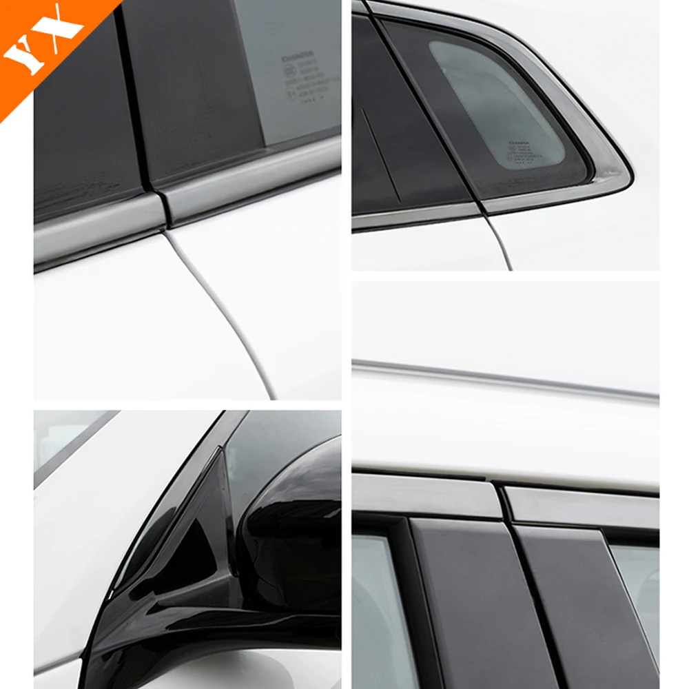 Stainless For Changan CS55 Plus 2 gen Accessories 2022-2024 Car Window Trim Protector Plate Anti Hit/Dust/Scratch Sticker Cover