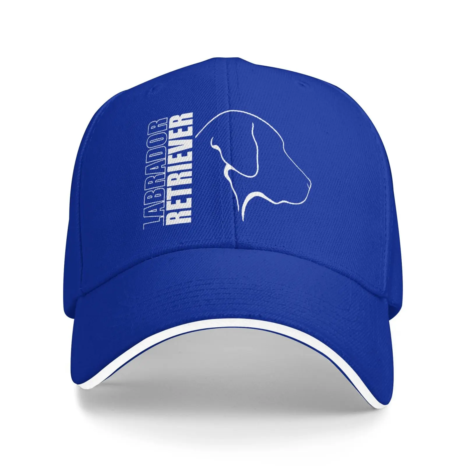 Labrador Retriever Dog Silhouette Graphic Baseball Cap Adjustable Cotton Unisex Outdoor Casual Sun Hat for Men Women