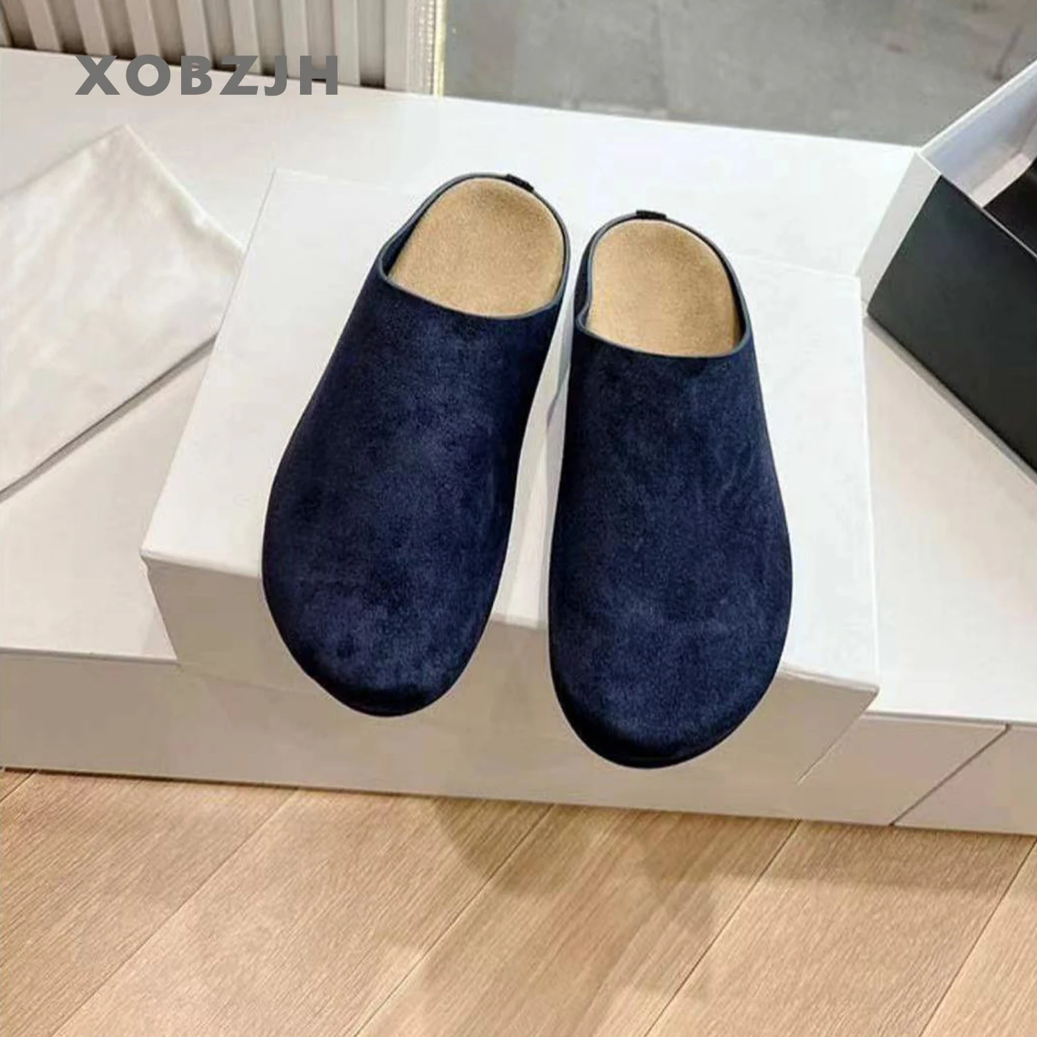 Pantofole Birken retrò di alta qualità con fondo spesso 2024 autunno slip on nuove ciabatte pigre per le donne scarpe pantofole piatte in vera pelle