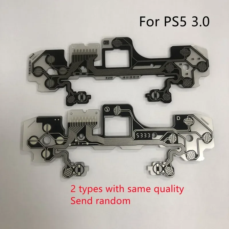 10pcs/Lot Replacement Original for Ps5 Conductive Film V1.0 2.0 3.0 Game Pad Controller Button Flex Cable Ribbon V1 V2 V3