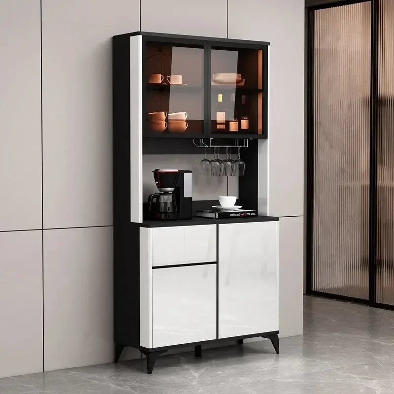 

Sideboards 78" Tall Kitchen Pantry Storage Cabinet with Microwave Stand & Door Shelf, Freestanding Kitchen Hutch with 6 Doors