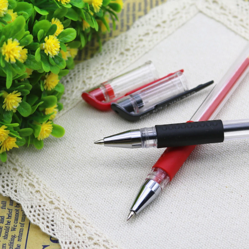 

12 шт. гелевая ручка, шариковые ручки, чернила, офисный продукт, тонкая коробка, школа в черной упаковке