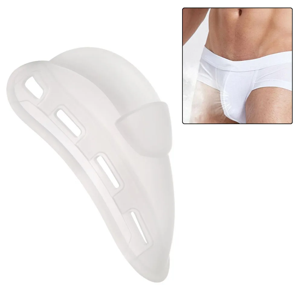 Homens Push Up Sílica Gel Roupa Interior, Bolsa, Cueca Branca, Copo de Bojo, Almofada Melhorar, Sexy, Natação, Alta Qualidade