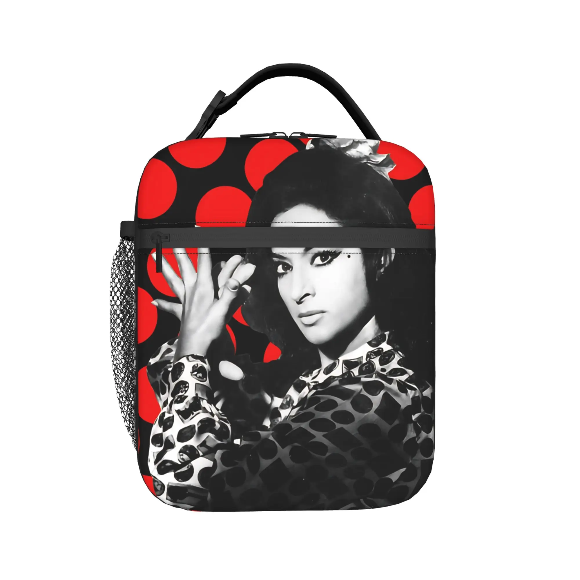 Lola Flores Spanish Dancer  Lunch Bag  Kawaii Lunch Box Picnic Portable Tote Food Bags For Men Oxford Graphic Cooler Bag