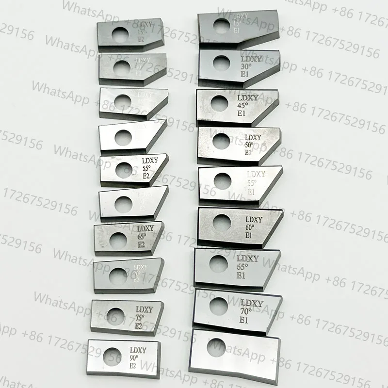Valve Seat Boring Machine Blade, Hard Alloy Blade, E1 E2 Single Angle Blade 15/30/45/50/55/60/65/70/75/90 Degrees