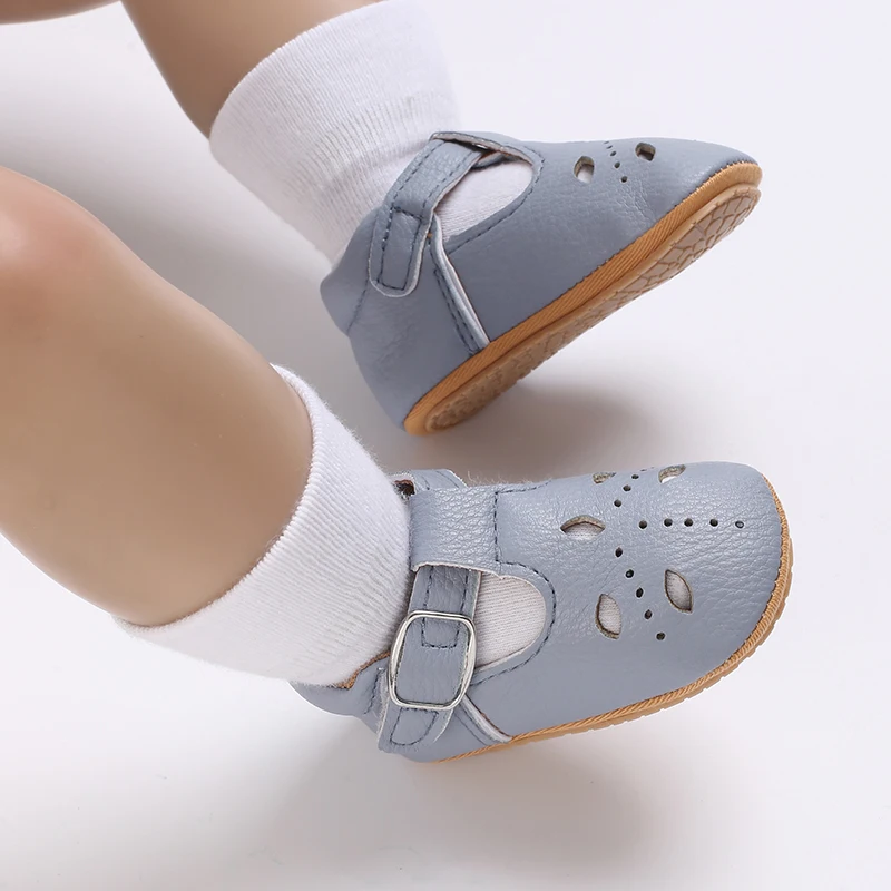 Comfortable Infant First Walkers Casual Crib Shoes Soft Rubber Sole Daily Wear For Newborn Boys Girls 0-18M
