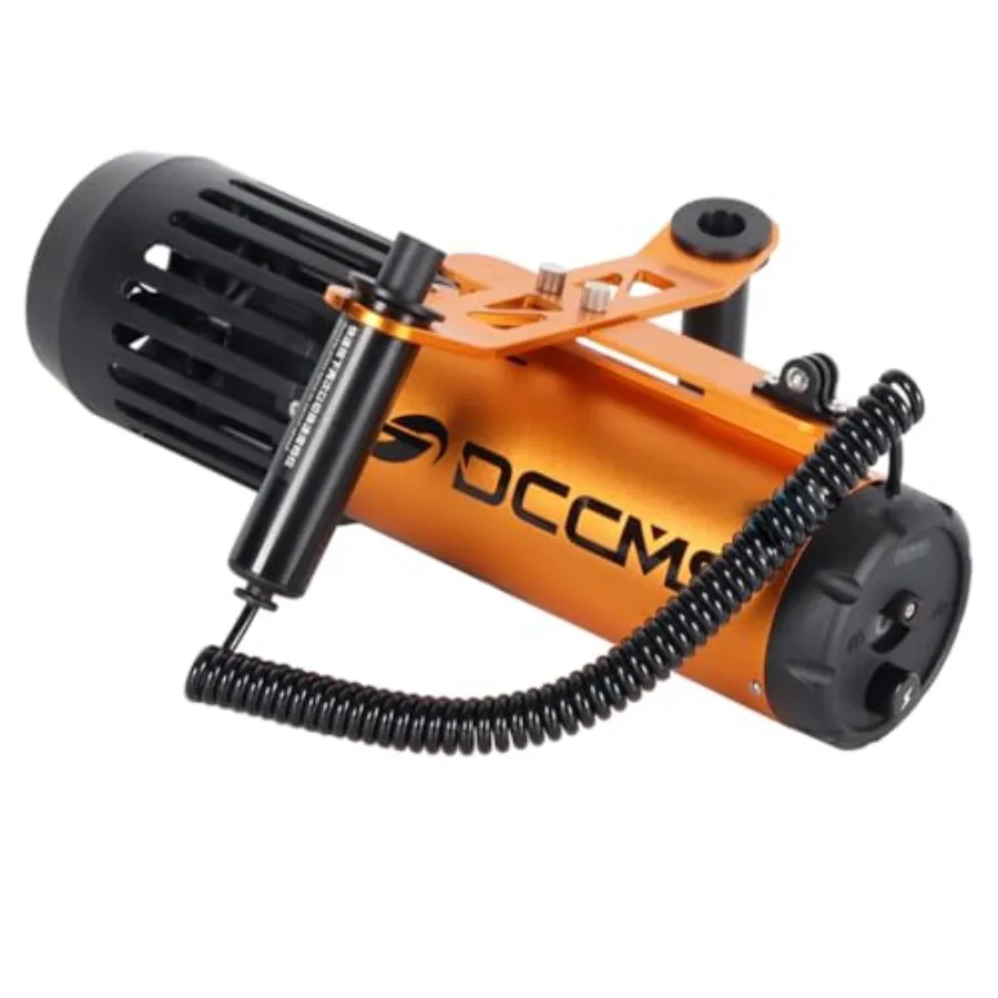 Underwater scooter for surfing scuba diving snorkeling; ABS plastic body; black; thumb-control precision action camera mount po