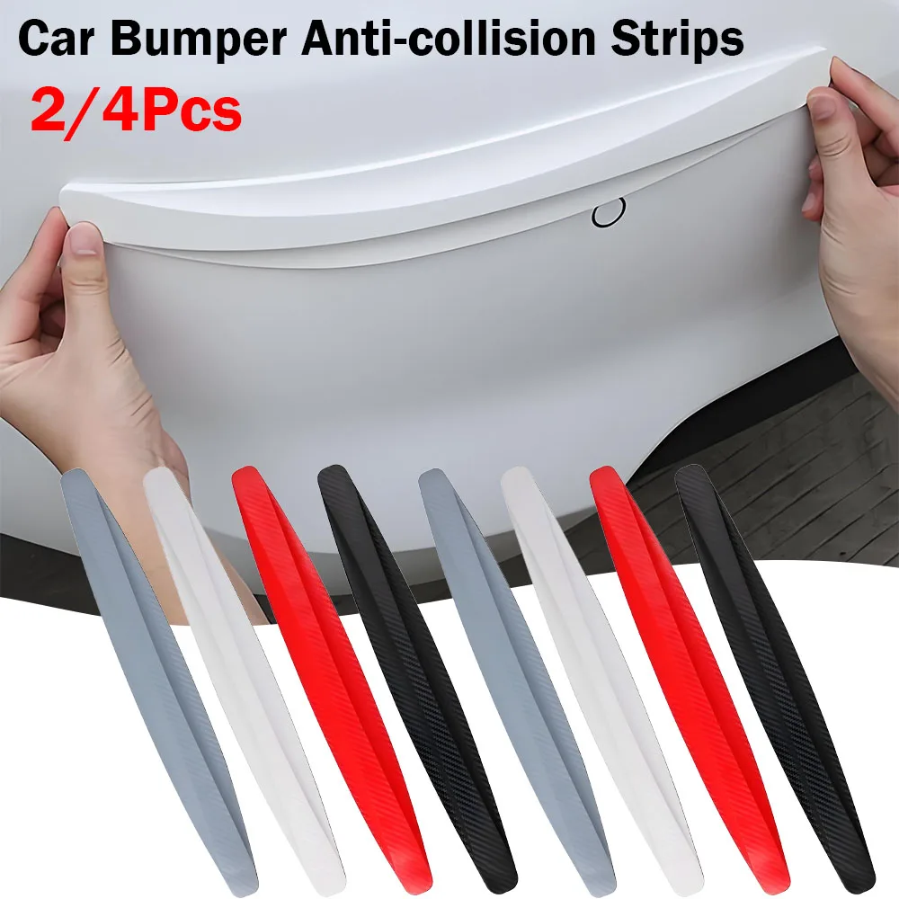 

Car Bumper Guard Strips Universal Car Bumper Scratch Protector Carbon Fiber Pattern Easy Installation for Car Door Accessories