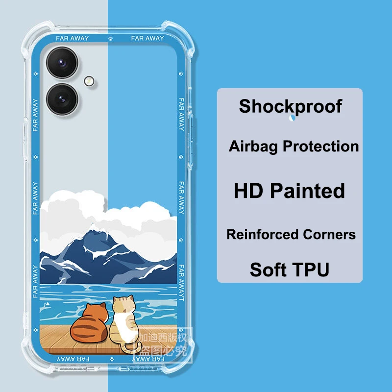 For Samsung A06 Anti-fall Casing For Galaxy A 06 Soft TPU Silicone Transparent Case A55 A54 A53 A52 A42 A15 M55 S24 S23 S22 S21 image 6
