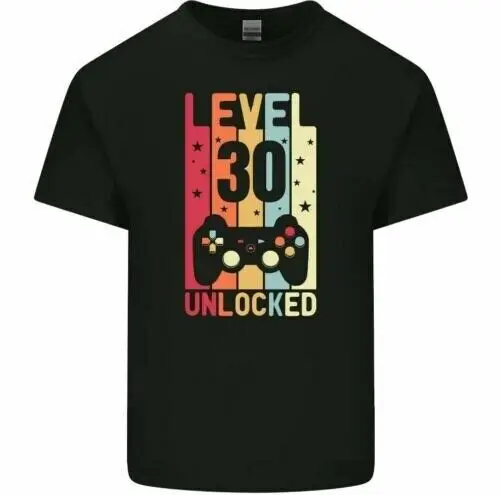 30th Birthday T-Shirt 1993 Mens Funny LEVEL UNLOCKED 30 Year Old Gaming Tee Top