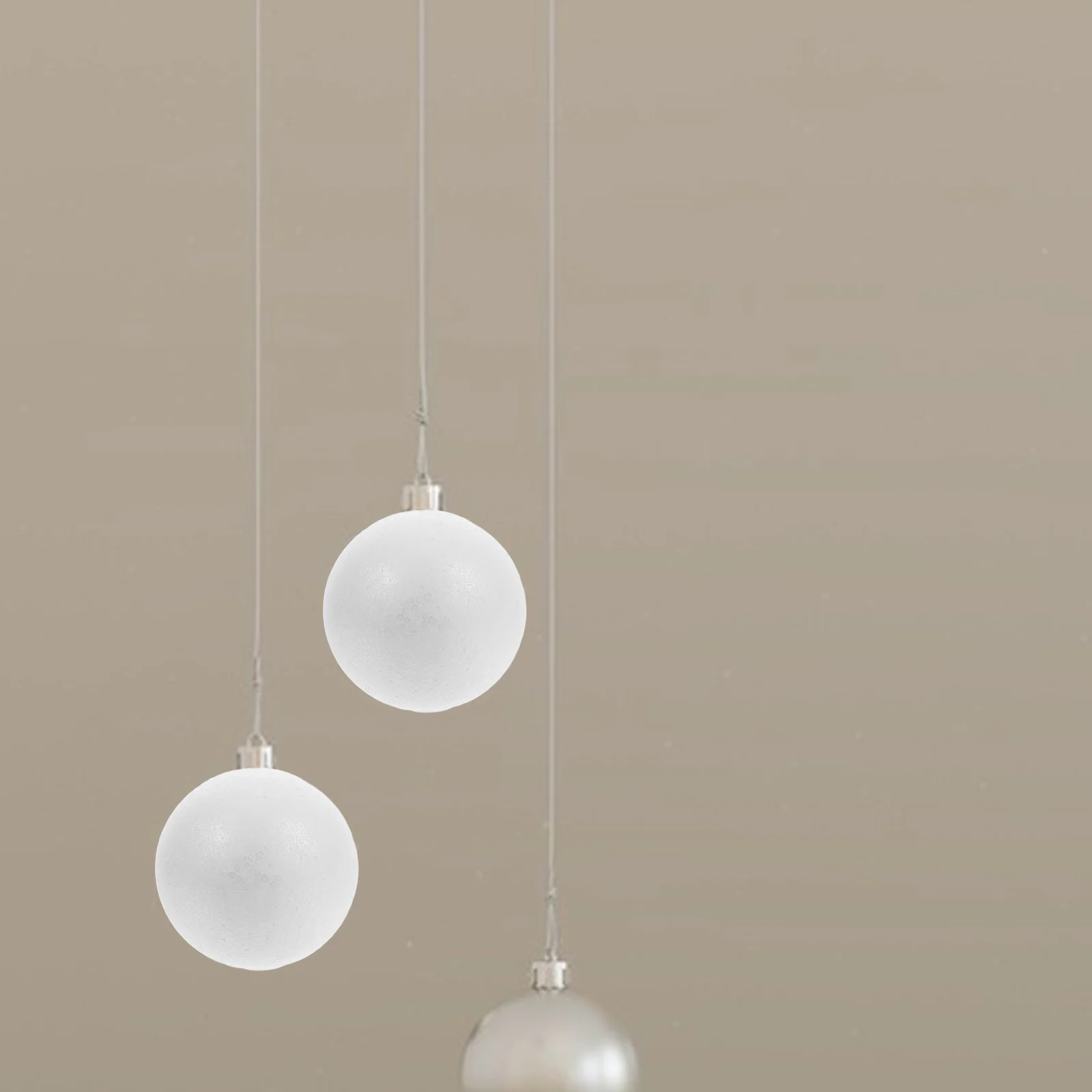 

10Pcs Polystyrene Balls Solid White Round Spheres for DIY Craft Decorations Christmas Wedding Party Ornaments Polystyrene Balls