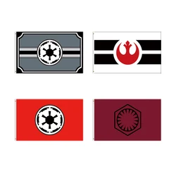 3x5 Ft Galactic Empire Rebel Alliance Flag for Decor