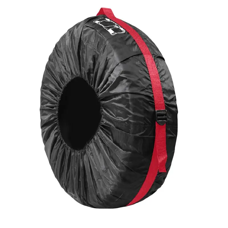 Seasonal Tire Tote Sun Protection Tire Case Dustproof Waterproof Cover Adjustable Winter Wheel Storage Tote For Easy