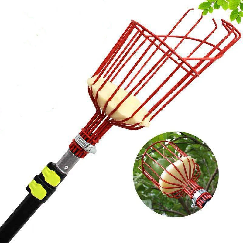 

Garden Tools Deep Basket Fruit Picker Head Convenient Fruit Picker Catcher Apple Peach Picking Farm Garden Picking Device