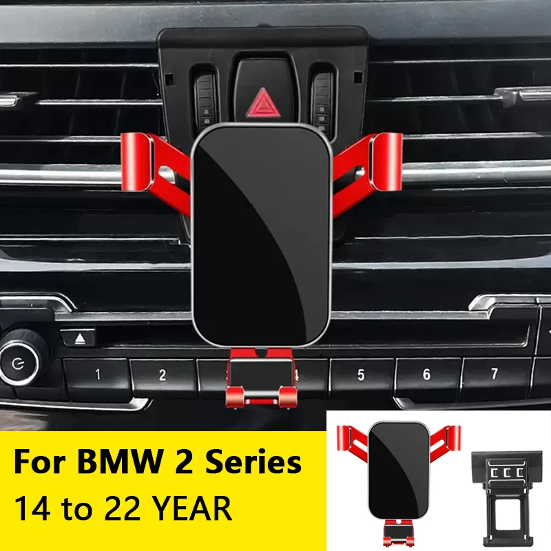 

For Car Cell Phone Holder Air Vent Mount GPS Gravity Navigation Accessories for BMW 2 Series travel edition 2014 to 2022 YEAR