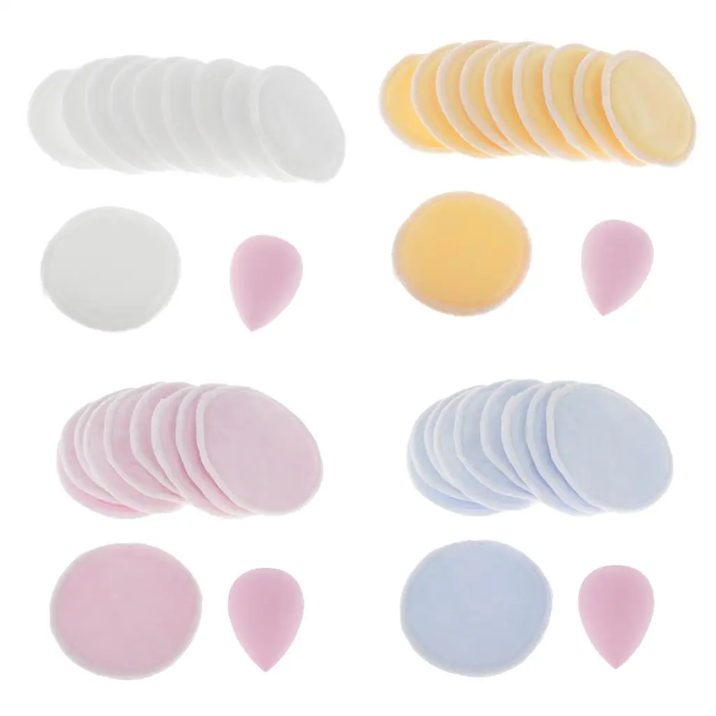 10Pcs Reusable Washable Facial Exfoliating Makeup Remover Pads