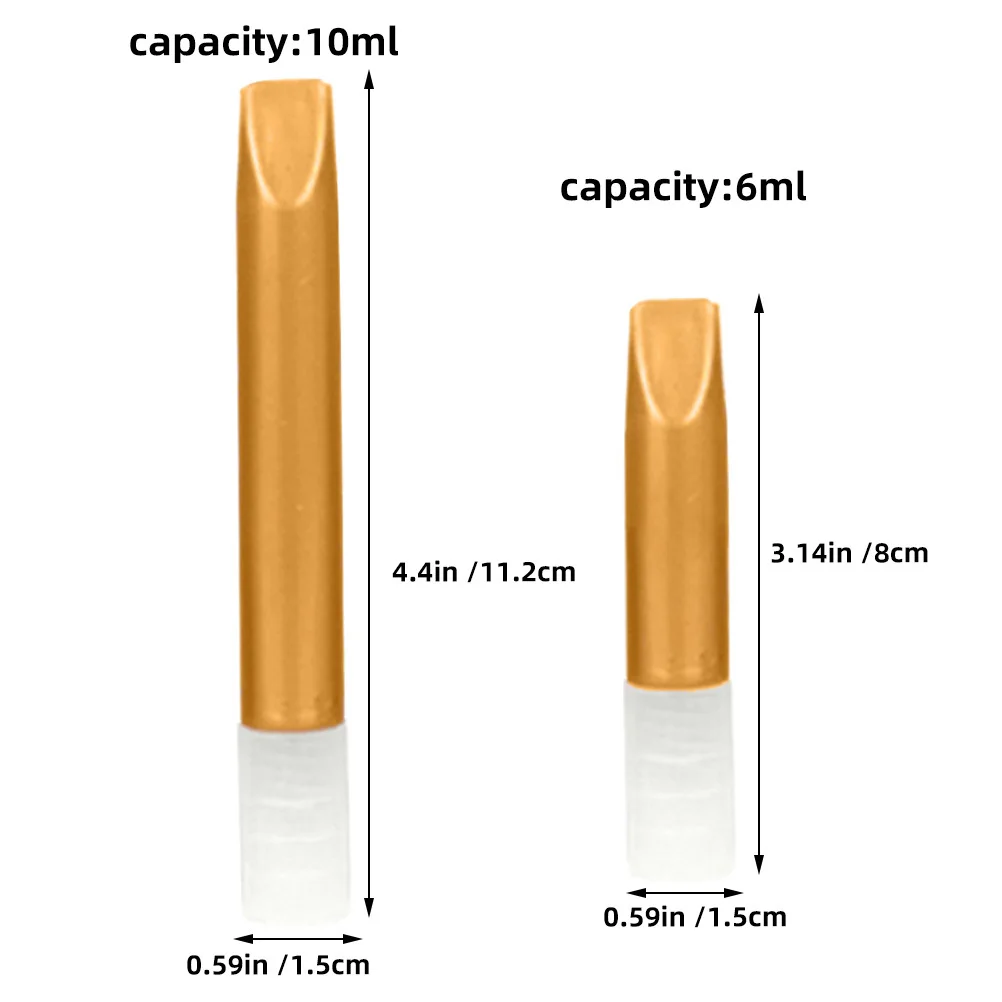 Stylos à effet 3D doré, 6 pièces, acrylique, lignes fines, peinture artistique, stylo fluide de masquage pour aquarelle, brosse Portable, stylo aquarelle de voyage