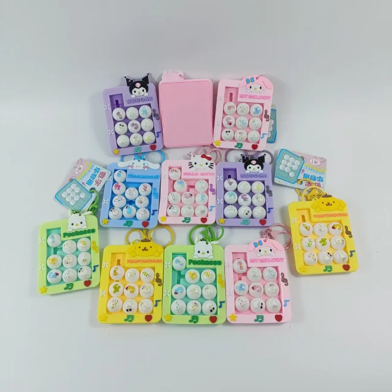 Sanrio Kawaii Hello Kitty Creative Stress Relief Keychain Japanese Cartoon Kuromi Melody Bag Pendant Children's Birthday Gift view 4