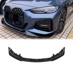 Front Bumper Lip Spoiler For BMW 4 Series G22 G23 430i Coupe 2021-2024 Front Bumper Protector Lower Blade Splitter Car Styling