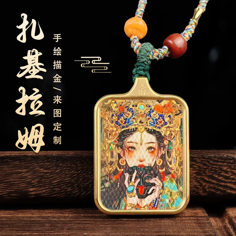 

Двенадцать зодиака Танка Кулон Год рождения Будды Амулет Традиционное китайское ожерелье Бог богатства