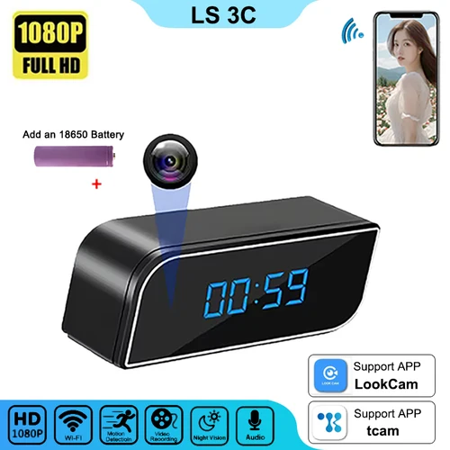 Nueva versión mejorada, minicámara 4K FHD, claridad mejorada, visión nocturna infrarroja, detección móvil, visualización remota WIFI