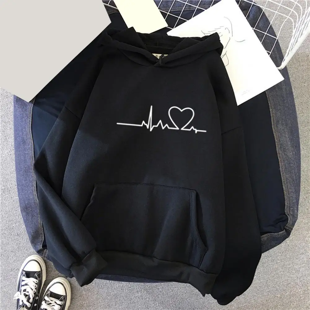 Soft Lining Hoodie Cozy Unisex Hoodies with Big Pockets Drawstring for Fall Winter Soft Warm Stylish Pullovers for Couples Long