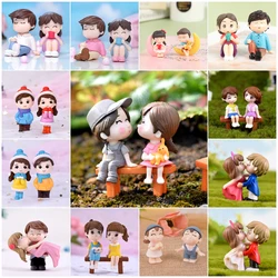 Lovers Romantic Couple Figurine Wedding Miniatures Bride and Groom Terrarium & Fairy Garden Decor Vehicle Interior Decor