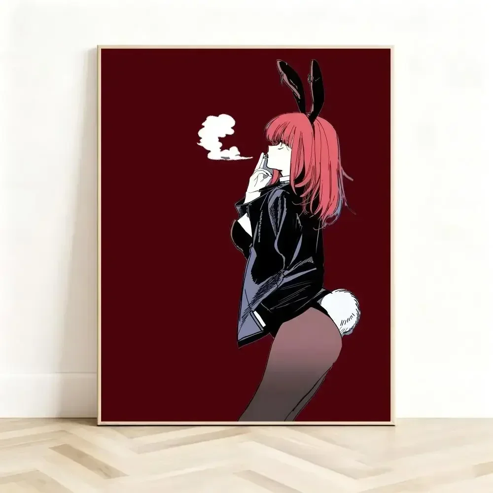 Slice-of-life Manga S-Smoking Behind the Supermarket with You Poster Classic Self-Adhesive PP Wall Sticker for Room Decor Gift