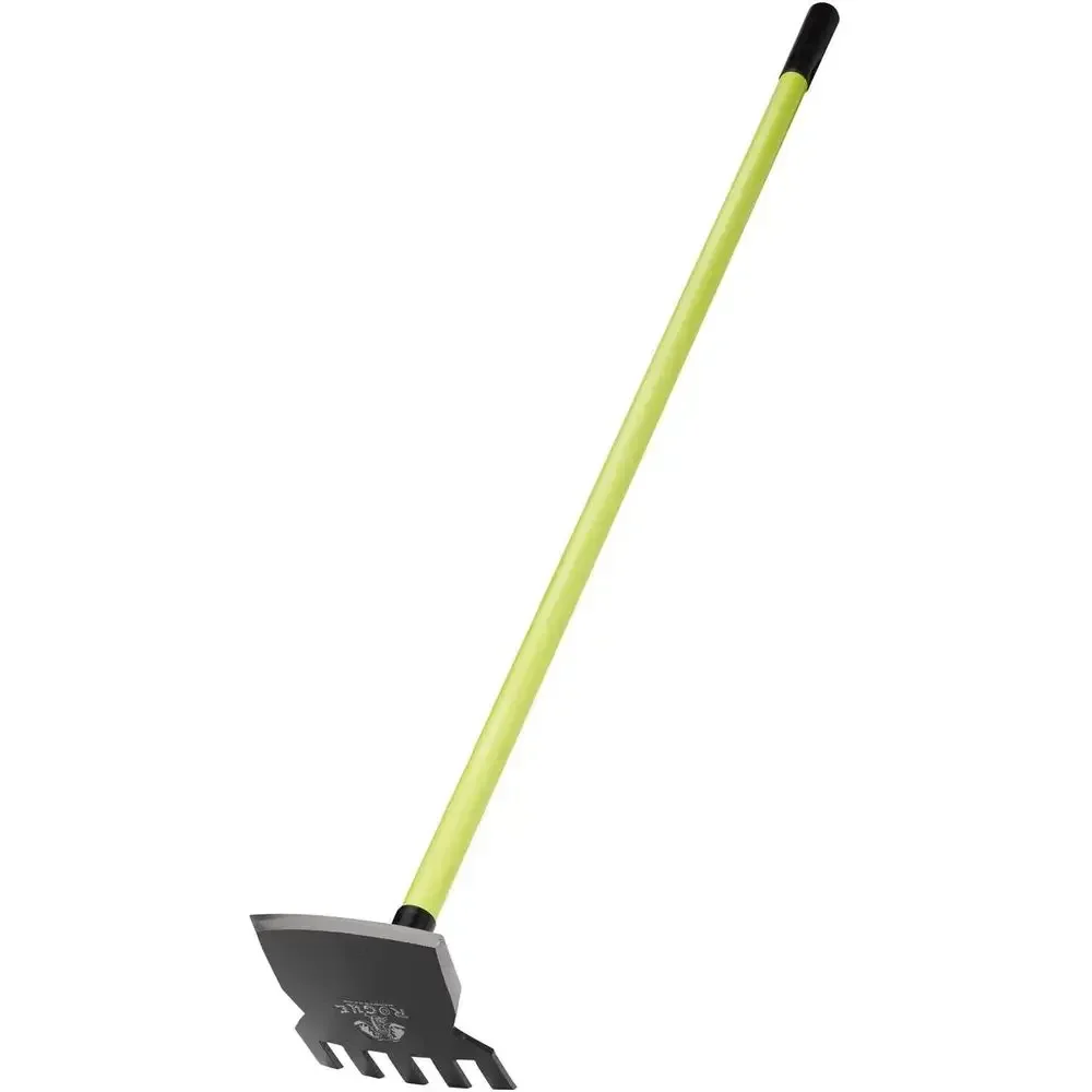 7 Inch Garden Hoe with 54 Inch Fiberglass Handle