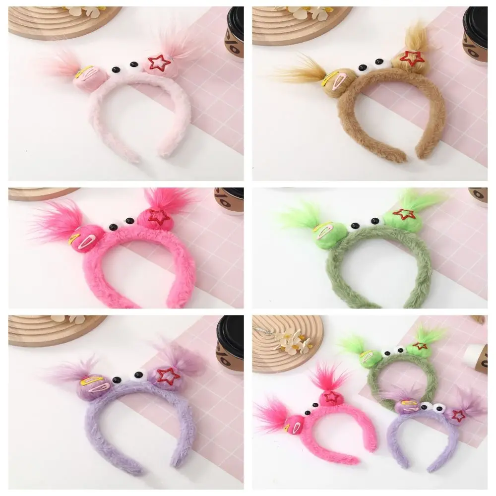 Sweet Hair Accessories Ugly Doll Headband Korean Style Hairbands Funny Hair Hoop Headpiece Cosplay Cartoon Hair Hoop Photograph