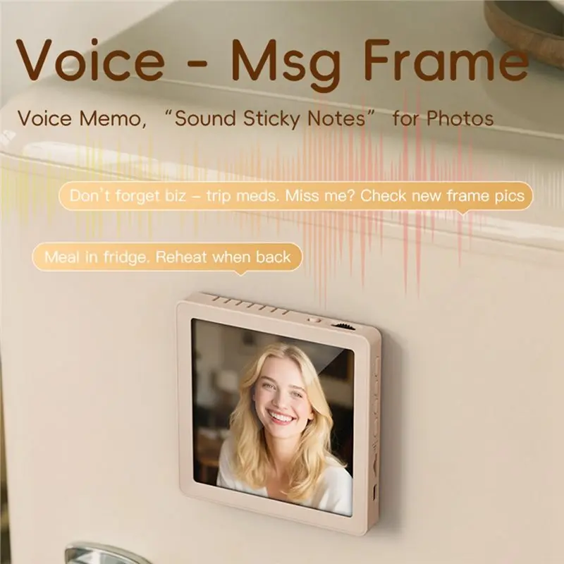 Gift Music Photo Frame Personalized Fridge Magnet With Playback& Recording Function For Valentine' S Day, Birthday