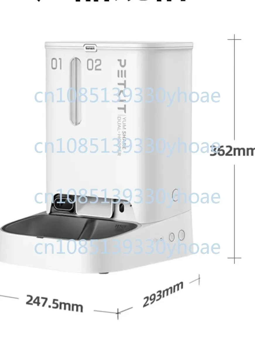 Visual version feeder Double warehouse automatic feeding machine Timed self-service food cat food basin